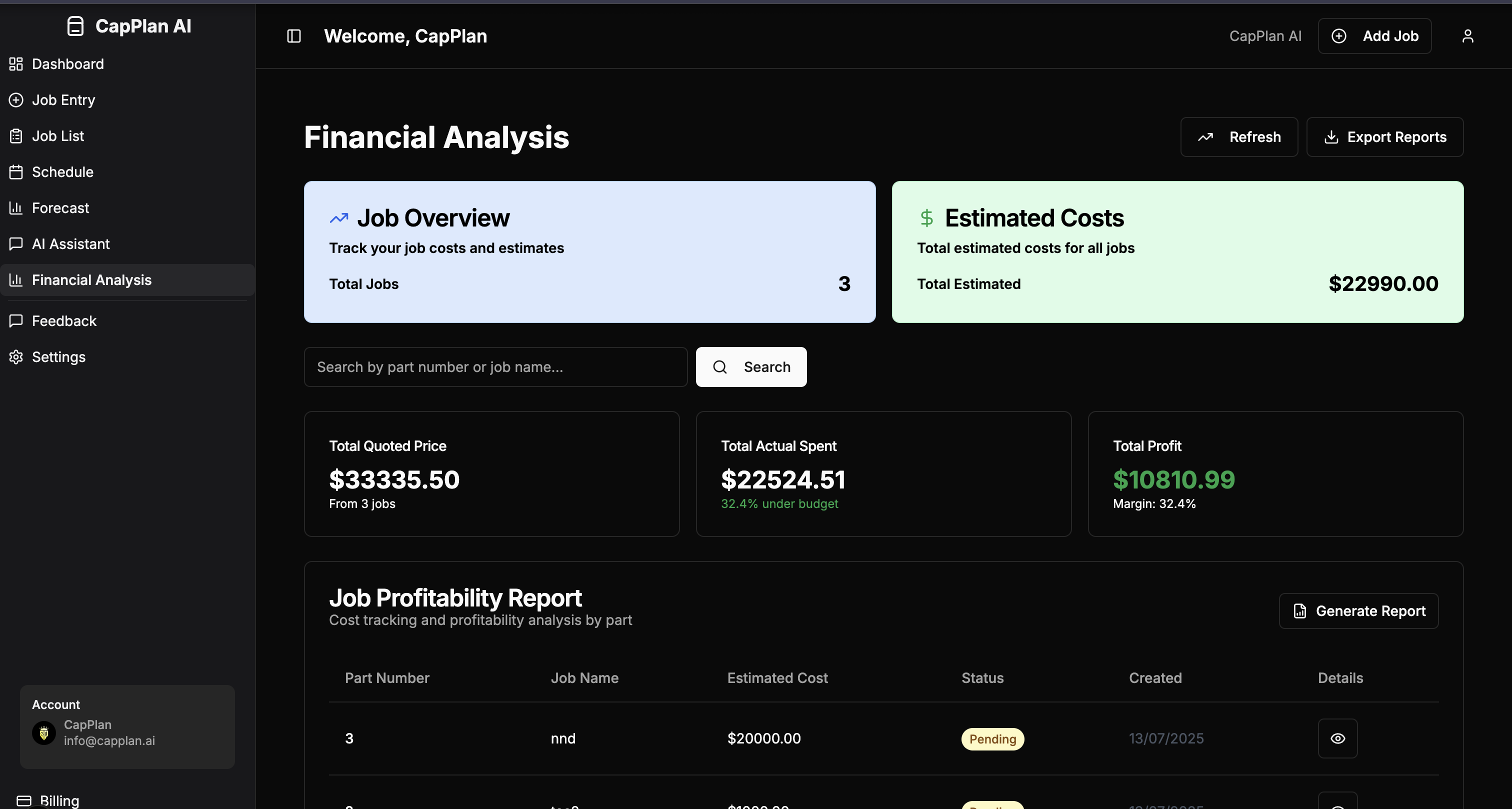 Dashboard Preview